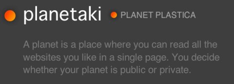 Planetaki. Leer webs favoritas en un sólo espacio